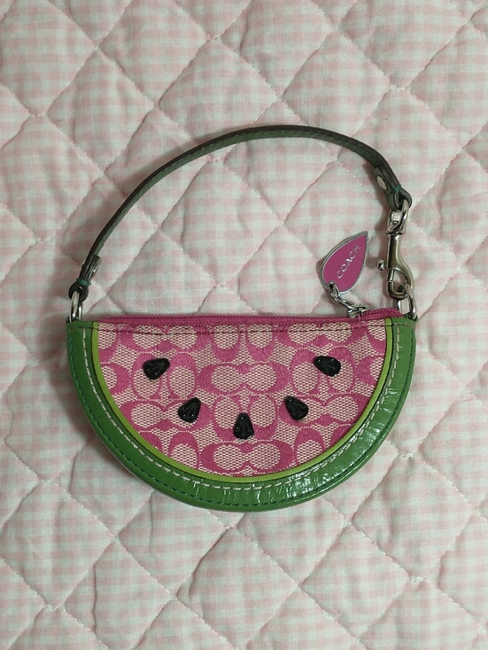 Coach Accessories - Coach Watermelon Slice Wristlet / Coin purse